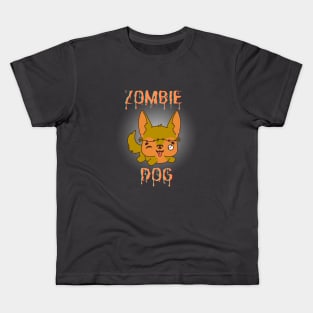 Zombie Dog - Orange Kids T-Shirt